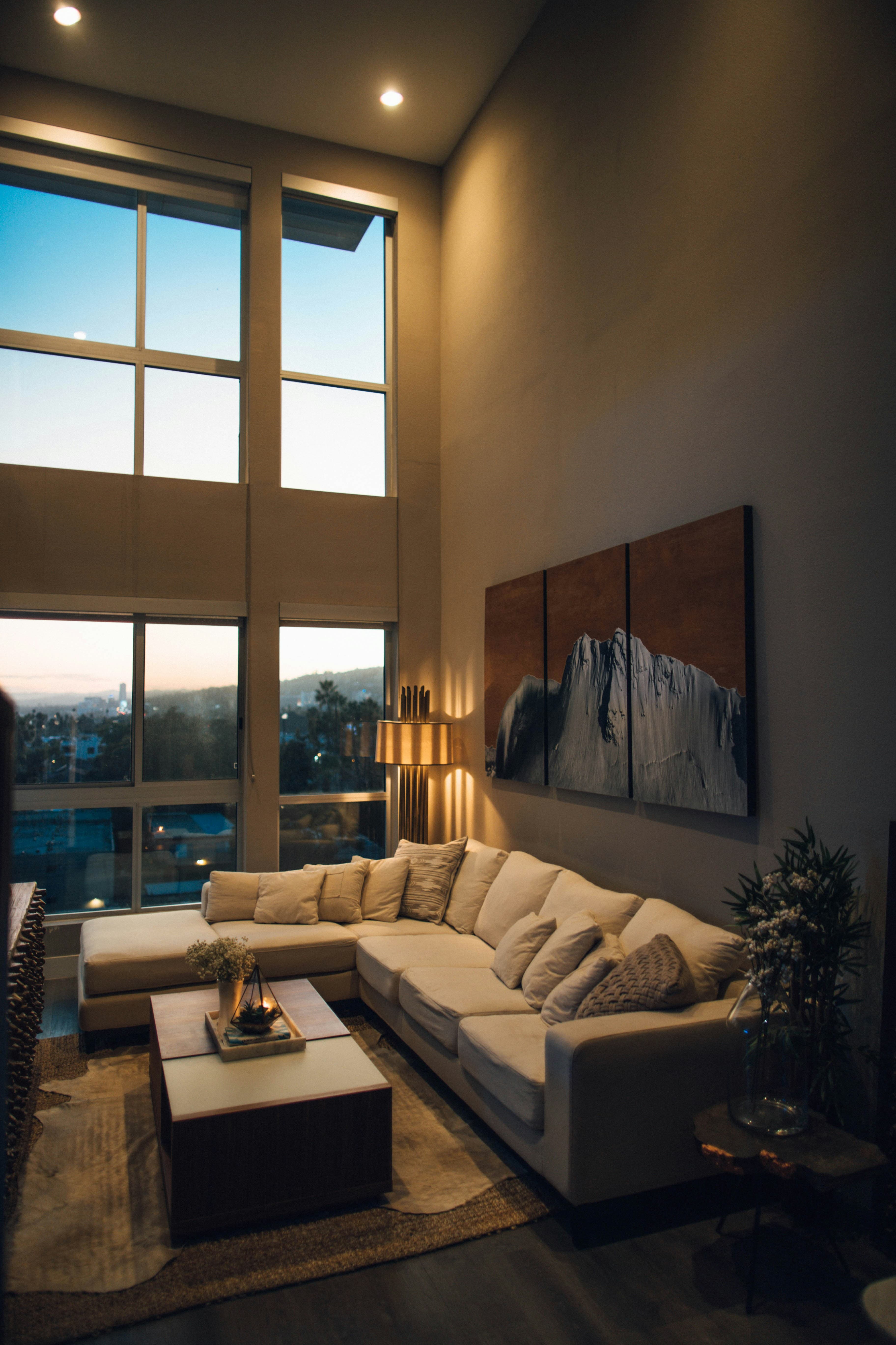 Ventanal de termopanel doble en living